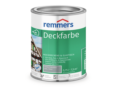 0000361301 Deckfarbe fenstergrau (RAL 7040) 0,75l