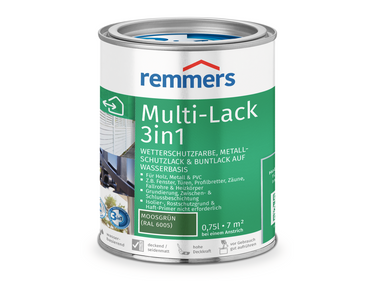 0000774901 Multi-Lack 3in1 moosgrün (RAL 6005) 0,75l