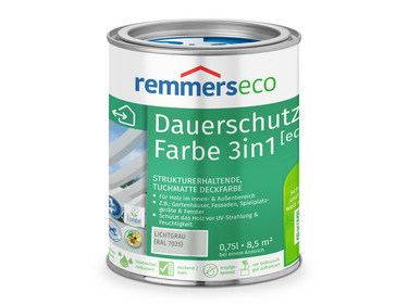 0000765401 Dauerschutz-Farbe 3in1 [eco] lichtgrau (RAL 7035) 0,75l