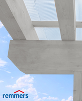 Balken auf Dach Deckenbalken mit Plexiglas Überdachung