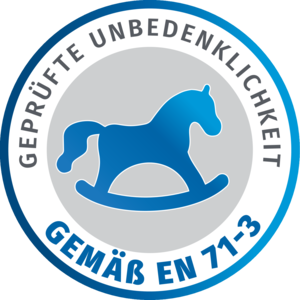 Siegel Geprüfte Unbedenklichkeit DIN EN 71-3