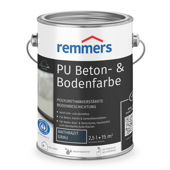 0000776703 PU Beton- & Bodenfarbe anthrazit (ca. RAL7016) 2,5l