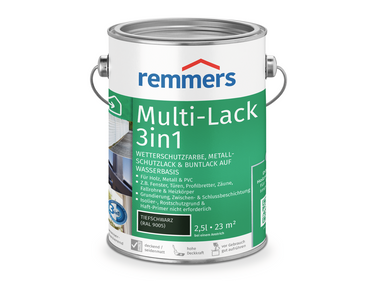 0000775303 Multi-Lack 3in1 tiefschwarz (RAL 9005) 2,5l