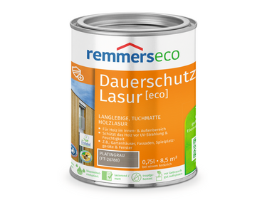 0000766901 Dauerschutz-Lasur [eco] platingrau (FT-26788) 0,75l