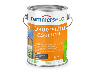 0000766803 Dauerschutz-Lasur [eco] anthrazitgrau (FT-20928) 2,5l