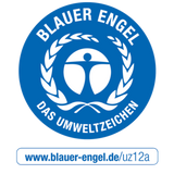 Button Der Blaue Engel schützt Umwelt und Gesundheit UZ 12a