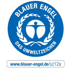 Button Der Blaue Engel schützt Umwelt und Gesundheit UZ 12a