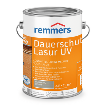 0000223403 Dauerschutz-Lasur UV silbergrau (RC-970) 2,5l